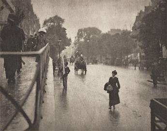 ALFRED STIEGLITZ (1864-1946) A selection of 3 photogravures of New York and Parisian street scenes from Camera Work.